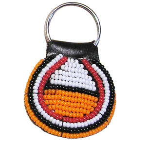 Llavero Portamonedas Hecho a Mano con Cuentas, Diseño Floral Rectangular, Acero Inoxidable, Diseño Clásico Tejido - Product Image 3