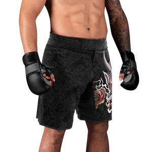 Shorts de combat MMA personnalisés imprimés par sublimation pour hommes, avec poches, extensibles, séchage rapide, qualité supérieure, coupe classique, vêtements d'entraînement, vente en gros - Product Image 6