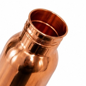 Top Handmade Hammered Pure Copper Leak-Proof Water Bottle Portable Travel Flask Drinking Bottle for Daily Use At Best Price - Product Image 3