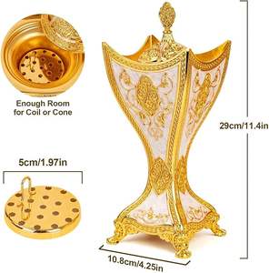 Luxury Home Decor <b>Bakhoor</b> Incense <b>Burner</b> Arabic Style Religious Eco-friendly Durable Crafted for Oud Fragrance Premium Interior - Product Image 5