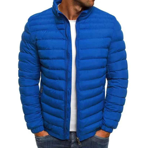 Chaqueta de invierno gruesa y cálida de algodón para hombre, estilo casual con cuello alto y diseño de cabeza de tigre, talla XL, ligera, con cremallera, tipo cárdigan, para la calle. - Product Image 3