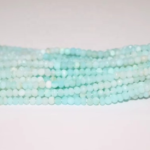 AAA + Cuentas Rondelle facetadas de ópalo peruano Hilo de ópalo sombreado para la fabricación de joyas - Product Image 1