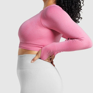 T-shirts courts pour femmes de qualité supérieure, en tissu respirant et lisse, construction moderne et polyvalente, manches longues, vêtements décontractés - Product Image 3