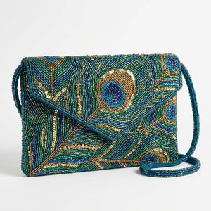 Bolso de Noche de Lujo Estilo Bohemio con Mariposas Bordadas y Cuentas Florales, Bandolera de Una Sola Correa, Tamaño Personalizado, Calidad Premium - Product Image 2