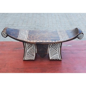 Handcrafted Sheesham <b>Wood</b> Tribal Stool with White Inlay - Wholesale India - Product Image 2