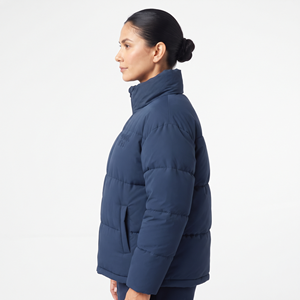 High Quality Custom <b>Women</b> <b>Winter</b> Puffer <b>Jacket</b> Stand Collar Zip Front Quilted Outerwear Fashion <b>Jacket</b> - Product Image 4