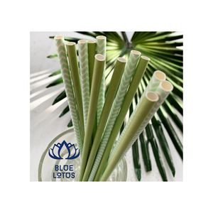 PALAÑAS DE BAMBÚ NATURAL LAVABLEAS BLUE LOTUS FARM, MUY VENDIDAS |   Biodegradable, Ecológico, Duradero, Libre de BPA, Borde Liso de 200 mm, Resistente al Calor - Product Image 1