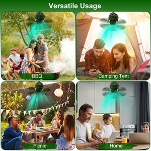 Lanterna da Campeggio 3-in-1 con Ventilatore, Power Bank e Funzione Timer, Portatile e Silenziosa, Ricaricabile - Product Image 4