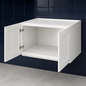 Kitchen <b>Cabinets</b> in Stock 36 x 18 Inch Kitchen <b>Wall</b> <b>Cabinet</b> <b>White</b> and Gray Shaker Door Plywood Box W361827 - Product Image 5