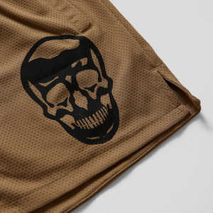 Pantalones Cortos Deportivos de Malla para Hombre, Logotipo Personalizado, Gráfico de Calavera, Cordón Elástico, Entrenamiento de Alto Rendimiento, Directo de Fábrica - Product Image 3