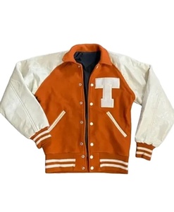 OEM Service Wholesale 2024 Embroidery Men's Breathable Eco-Friendly <b>Canvas</b> <b>Jacket</b> High Street Style Letterman Varsity Plus Size - Product Image 1
