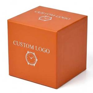 Custom Logo Recyclable Rigid <b>Square</b> Paperboard <b>Gift</b> <b>Boxes</b> for Watch Jewelry with Custom Shape Hot Stamping Design Sponge Liner - Product Image 4