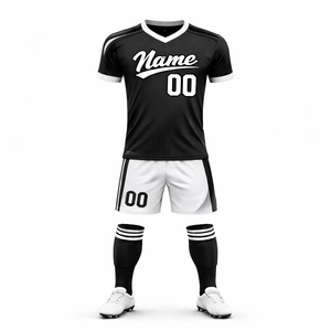 Ensemble de maillots de football personnalisés unisexes, taille plus, impression par sublimation, directement de l'usine, pour l'entraînement des équipes de football - Product Image 1