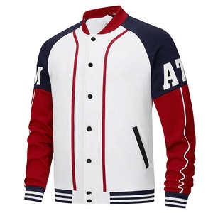 Embroidery Imported Custom Manufacturer High Quality Stand Collar Winter Letterman Varsity <b>Jackets</b> for Men <b>with</b> <b>Fleece</b> <b>Lining</b> - Product Image 1