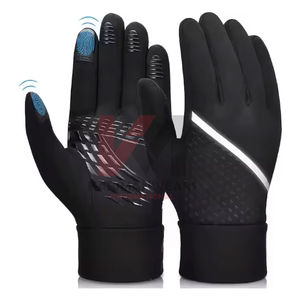 Guantes de invierno aislantes para correr con forro interior suave y puño elástico en la muñeca para actividades al aire libre - Product Image 1