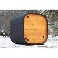 Sauna extérieur en bois massif canadien pur Hachill, modèle Hot Rock, pour 3-4 personnes, sauna sec en bois, grand design de sauna