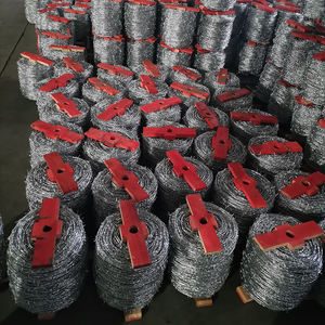 Alambre de púas sumergido en caliente 500 metros alambre de púas calibre 14 galvanizado acero de alta resistencia malla de alambre de púas trenzado <span class=keywords><strong>doble</strong></span> - Product Image 4