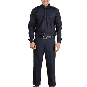 Ensemble de vêtements de travail pour agents de sécurité, chemise et pantalon, couleur et logo personnalisés durables, toutes tailles disponibles pour hommes - Product Image 1