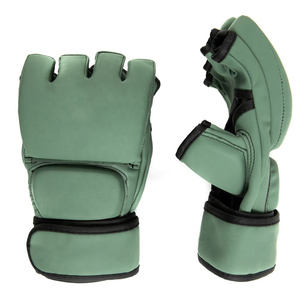 Guantes de MMA de Medio Dedo Personalizados - Guantes de Entrenamiento de Cuero Duradero para Artes Marciales Profesionales y Entrenamiento en Gimnasio - Product Image 1