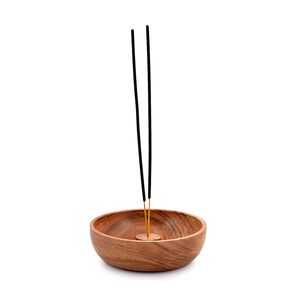 Quemador de Incienso de Sándalo Hecho a Mano, Cuenco de Madera, Porta Incienso Aromático para Uso en Todas las Estaciones - Product Image 1