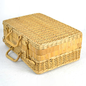 Maleta de almacenamiento plegable, mejor precio al por mayor, maletas de ratán, decoración estilo boho, maletas. - Product Image 2