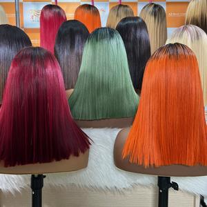 Perruque courte droite de qualité supérieure avec fermeture en dentelle 2x6, cheveux vietnamiens noirs naturels, prix de gros, extensions de cheveux vierges humains - Product Image 6