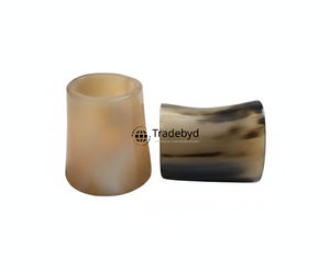 Anneau de serviette de luxe en corne, écologique, style campagnard, fait main, naturel, décoration de table haut de gamme Tradebyd pour cadeaux - Product Image 2