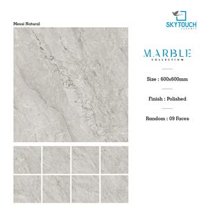 Carreaux en porcelaine gris clair très résistants 600x600mm, carreaux de sol en porcelaine 60x60 pour usage résidentiel et commercial - Product Image 3