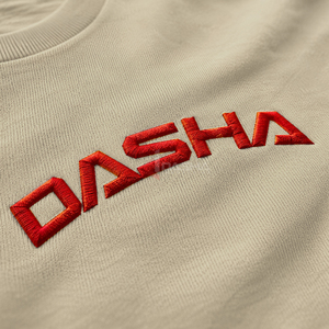 T-shirt décontracté surdimensionné personnalisé pour homme 2026, broderie longue, motif uni, design vierge, poids lourd, vente en gros OEM, faible coût - Product Image 3