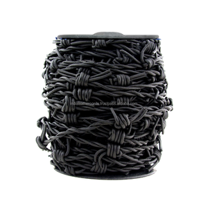 Twisted Pink Color <b>Leather</b> Barbed Wire Cord Metallic Glossy Finish Cowhide Rope for Jewelry Making OEM Bulk Supplier Factory - Product Image 4