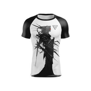 Camiseta de Compresión Personalizada Sublimada para MMA y BJJ de Manga Corta - Top Transpirable Elástico en 4 Direcciones para Grappling - OEM Profesional - Product Image 3