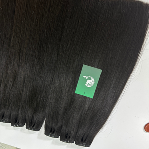 Gran oferta Flexi/Pixie/Pissy Curl alta calidad doble dibujado trama de cabello humano Fumi Hair Remy extensiones de cabello para mujeres negras - Product Image 3