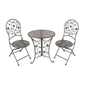 Juego de Muebles de Exterior de Hierro Vintage de Lujo para Jardín, Patio o Césped con Artesanía Metálica Decorativa Artística - Product Image 4