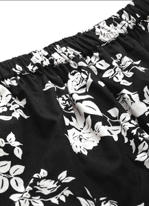 Shorts de Algodón Tejido con Estampado Floral para Mujer, Cintura Media, Elásticos, Transpirables, Corte Regular Informal - Product Image 6