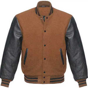 Chaqueta Varsity de Lana 100% Personalizada para Hombre, Diseño Invernal, Estilo Urbano, Manga Regular - Product Image 6