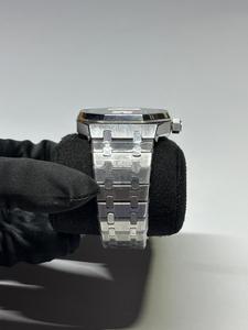 Luxury Stainless Steel Watch with Diamond Case Quartz Movement Mixed Scale Display Dual Analog-Digital Dial-Indian Supplier - Product Image 2