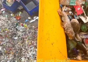 Machine de broyage de déchets à double arbre, semi-automatique, haute efficacité, 500 kg/h, pour recyclage industriel – Meilleures ventes - Product Image 4
