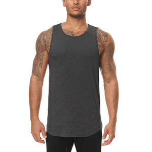 Camiseta sin mangas de algodón para hombre al por mayor, para baloncesto, entrenamiento, deportes, correr, gimnasio, con canalé, para hombres musculosos - Product Image 5
