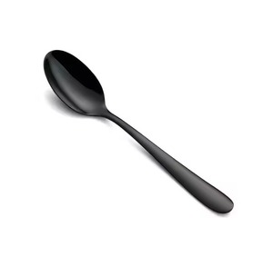 ช้อนชาโลหะแบบมินิมอล ช้อนกาแฟสแตนเลส ช้อนคนน้ำตาล ช้อนขนมหวาน ช้อนส้อมสำหรับโต๊ะอาหาร - Product Image 4