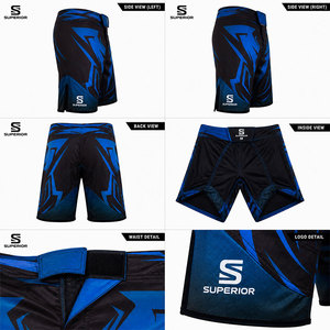 Shorts d'entraînement MMA unisexes sur mesure de haute qualité OEM, séchage rapide, doux, respirants, motifs tendance, pour la boxe et le combat - Product Image 1