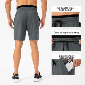 Pantalones Cortos Unisex de Color Sólido con Cordón Ajustable en la Cintura, Corte Holgado, Ropa Deportiva - Product Image 5