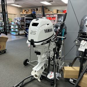 2025 Yamaha F25SWTHC2 Blanc Poignée de commande électrique Démarrage électrique avec Power Tilt & Trim - Product Image 5