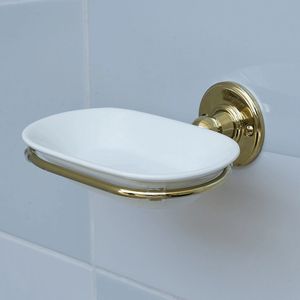 Premium Quality Eco-Friendly Luxury/Classic Metal <b>Soap</b> Dish Solid Build <b>Soap</b> <b>Holder</b> for Bathroom Sink Kitchen Countertop Long - Product Image 2