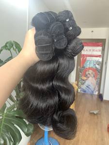 Precio al por mayor Extensiones de cabello crudo vietnamita Doble dibujado 8-40 ''Suelto Estilo de onda profunda Suministro de proveedores de cuerpo natural - Product Image 4