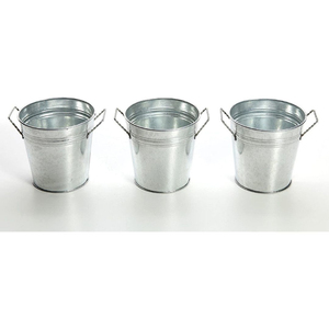 Highest Quality <b>Galvanized</b> Metal <b>Bucket</b> Steel Pail With Strong Wooden Handle <b>Galvanized</b> Pail <b>Bucket</b> With Handles In Lowest Price - Product Image 2