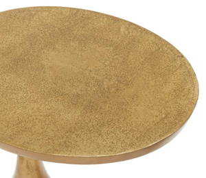 New Arrival Luxury Metal Aluminium Round Top <b>Antique</b> gold <b>Side</b> <b>Table</b> for Home Decor Luxury Hotel Furniture Living Room - Product Image 4