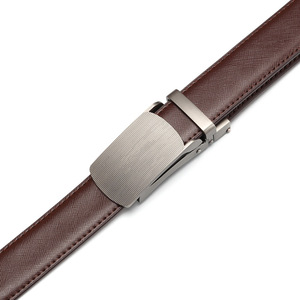 Ceinture en cuir véritable à boucles automatiques pour hommes, ceinture de pantalon de travail - Product Image 3