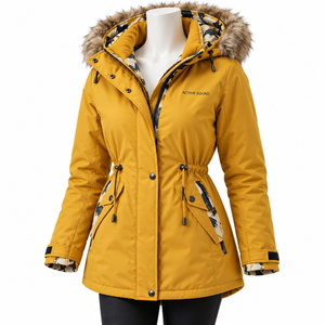 Abrigo Parka de Moda para Mujer para Clima Frío, Chaqueta Deportiva Casual de Tallas Grandes con Relleno de Algodón, Venta al por Mayor - Product Image 3