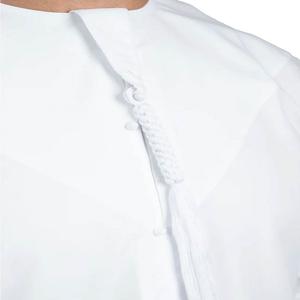 Vente en gros de Thobes blancs unis pour hommes, Abaya musulmane, Thobes Koweïtiennes, Jubbah pour hommes, Jubba musulmane, Thobe de Dubaï, respirant - Product Image 5