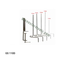 Ensemble d'outils de bobinage LUXURO Coiling Gizmo, argent, 5 pièces, en acier inoxydable, pour la fabrication de bijoux |   Modèle GS-110D